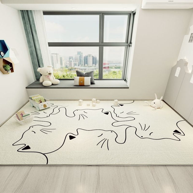 140*200cm Floor Mat Soft Rug Living Room Bedroom Modern Area Rugs