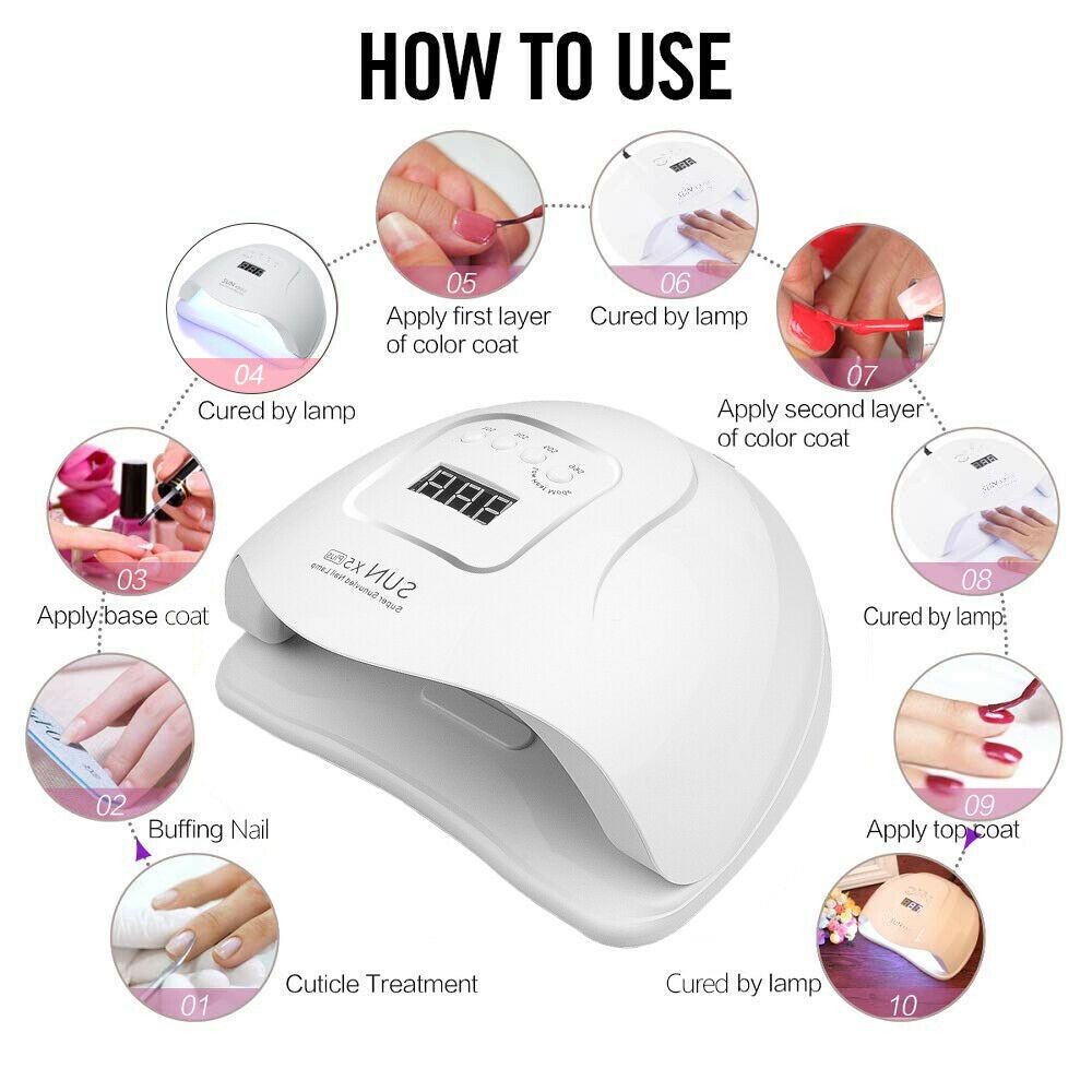 150W SUN X5Plus UV Nail Lamp LED Gel Polish Light Dryer Curing Manicure Machine