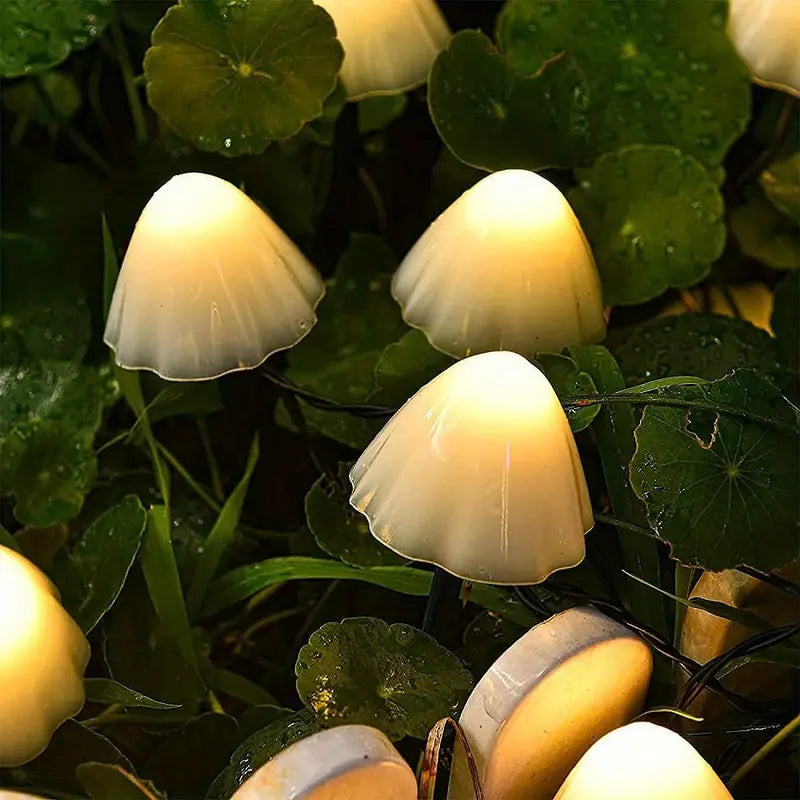 10pcs Mini Solar Mushroom Light