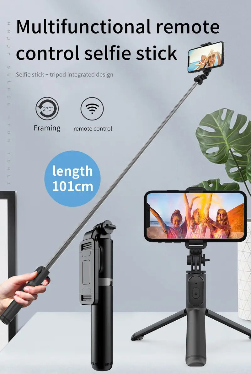 4 In 1 Portable Selfie Stick Tripod