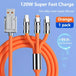 3 in 1 Multi USB Charger Charging Cable Cord For Micro USB TYPE C Android iPhone