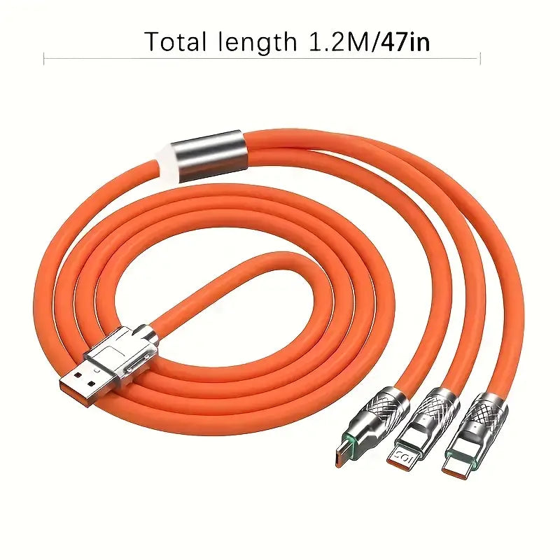 3 in 1 Multi USB Charger Charging Cable Cord For Micro USB TYPE C Android iPhone